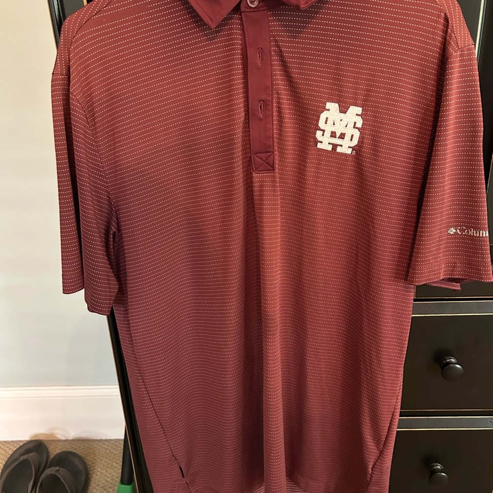 Columbia Red Performance Polo Shirt